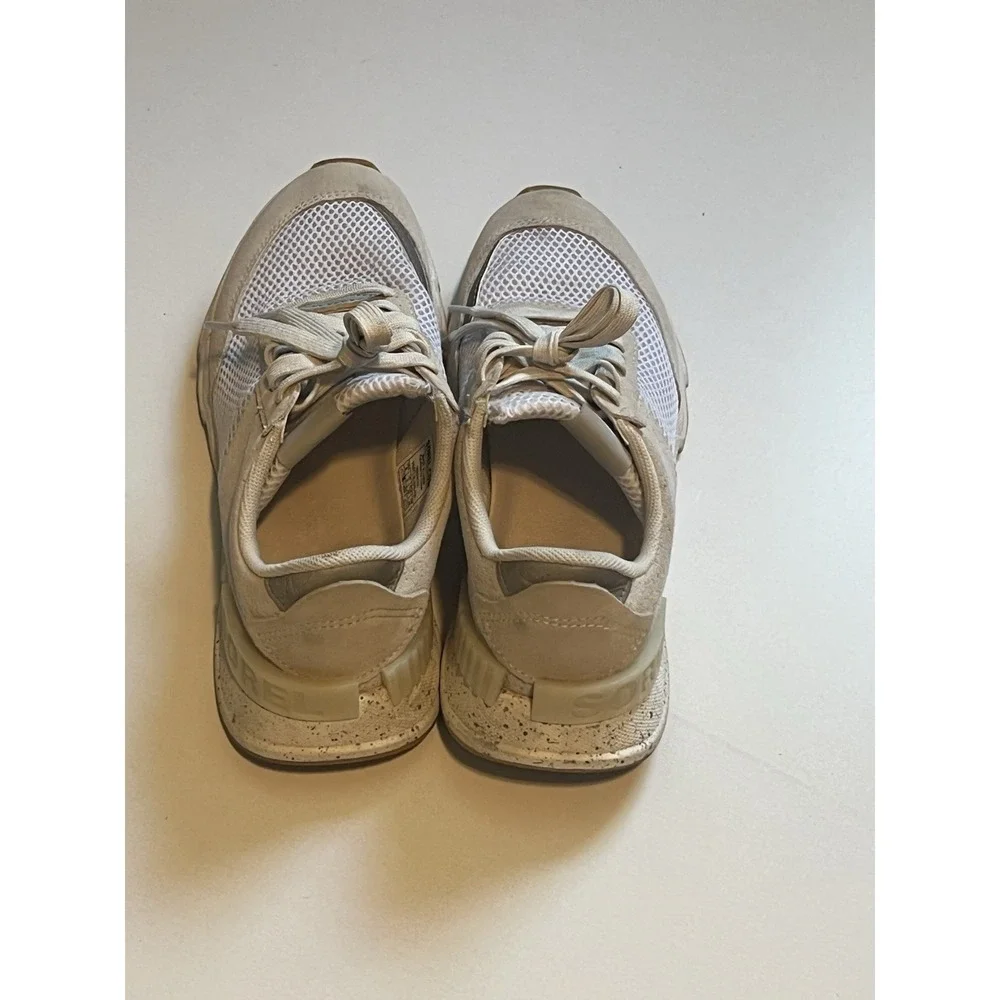 Sorel Kinetic Lite Womens 8 Lace‎ Sneakers Walking Shoes Cream White NL3516-100
